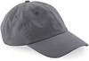 Beechfield CB652N Organic Cotton 6 Panel Dad Cap - Graphite Grey - One Size afbeelding