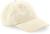Beechfield CB652N Organic Cotton 6 Panel Dad Cap - Natural - One Size afbeelding