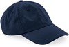 Beechfield CB652N Organic Cotton 6 Panel Dad Cap - Navy - One Size afbeelding