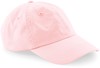 Beechfield CB652N Organic Cotton 6 Panel Dad Cap - Powder Pink - One Size afbeelding