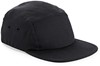 Beechfield CB654 Canvas 5 Panel Camper Cap - Black - One Size afbeelding