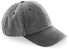Beechfield CB655 Low Profile Vintage Cap - Vintage Black - One Size afbeelding