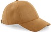 Beechfield CB656 Faux Suede 6 Panel Cap - Caramel - One Size afbeelding