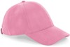 Beechfield CB656 Faux Suede 6 Panel Cap - Dusty Pink - One Size afbeelding
