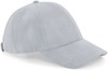 Beechfield CB656 Faux Suede 6 Panel Cap - Light Grey - One Size afbeelding