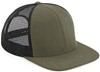 Beechfield CB664 Original Flat Peak 6 Panel Trucker Cap - Olive Green/Black - One Size afbeelding