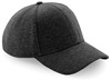 Beechfield CB677 Jersey Athleisure Baseball Cap - Heather Graphite - One Size afbeelding