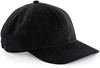 Beechfield CB682 Heritage Cord Cap - Black - One Size afbeelding