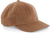 Beechfield CB682 Heritage Cord Cap - Camel - One Size afbeelding