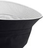 Beechfield CB686 Reversible Bucket Hat - Black/Light Grey - S/M afbeelding