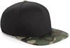 Beechfield CB691 Camo Snapback - Black/Jungle Camo - One Size afbeelding