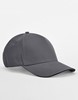 Beechfield CB825C EarthAware® Classic Organic Cotton 5 Panel Cap - Sandwich Peak - Graphite Grey/Black - One Size afbeelding