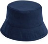 Beechfield CB90NB Junior Organic Cotton Bucket Hat - Navy - M/L (7-12 Jahre) afbeelding