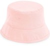 Beechfield CB90NB Junior Organic Cotton Bucket Hat - Powder Pink - S/M (3-6 Jahre) afbeelding
