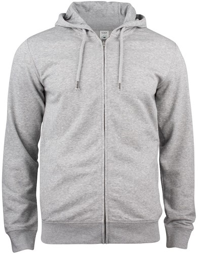 SALE! Clique 021004 Prremium OC Hoody FZ - Grey Melange - Maat L