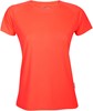 Damessportshirt 'Tech Tee' met korte mouwen Neon Coral - L