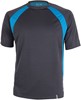Cona Sports CN140 Pace Tech Tee - Anthracite/Azure Blue - XL afbeelding