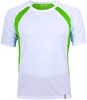 Cona Sports CN140 Pace Tech Tee - White/Lime - XL afbeelding