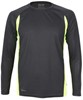 Cona Sports CN200 Racer Long Sleeve Tech Tee - Black/Neon Yellow - XL afbeelding
