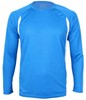 Cona Sports CN200 Racer Long Sleeve Tech Tee - Royal Blue/White - M afbeelding