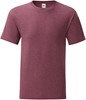 Fruit Of The Loom F130 Iconic T - Heather Burgundy - XL afbeelding