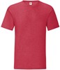 Fruit Of The Loom F130 Iconic T - Heather Red - XXL afbeelding