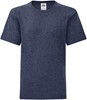 Fruit Of The Loom F130K Kids´ Iconic T - Heather Navy - 152 afbeelding