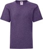 Fruit Of The Loom F130K Kids´ Iconic T - Heather Purple - 140 afbeelding