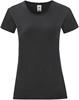 Fruit Of The Loom F131 Ladies´ Iconic T - Black - L afbeelding