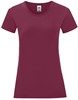 Fruit Of The Loom F131 Ladies´ Iconic T - Burgundy - XL afbeelding