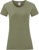 Fruit Of The Loom F131 Ladies´ Iconic T - Classic Olive - XL afbeelding