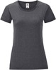 Fruit Of The Loom F131 Ladies´ Iconic T - Dark Heather Grey - S afbeelding