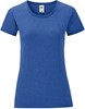 Fruit Of The Loom F131 Ladies´ Iconic T - Heather Royal - L afbeelding