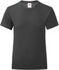Fruit Of The Loom F131K Girls Iconic T - Black - 128 afbeelding
