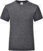 Fruit Of The Loom F131K Girls Iconic T - Dark Heather Grey - 116 afbeelding