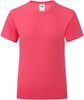 Fruit Of The Loom F131K Girls Iconic T - Fuchsia - 152 afbeelding