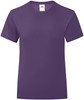 Fruit Of The Loom F131K Girls Iconic T - Purple - 104 afbeelding