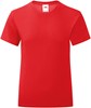 Fruit Of The Loom F131K Girls Iconic T - Red - 116 afbeelding