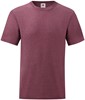 Fruit Of The Loom F140 Valueweight T - Heather Burgundy - S afbeelding