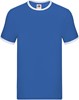 Fruit Of The Loom F159 Ringer Tee - Royal Blue/White - S afbeelding