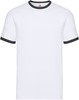 Fruit Of The Loom F159 Ringer Tee - White/Black - XL afbeelding