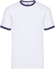 Fruit Of The Loom F159 Ringer Tee - White/Navy - XXL afbeelding