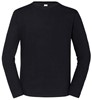 Fruit Of The Loom F195 Iconic 195 Long Sleeve T - Black - M afbeelding
