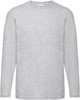 Fruit Of The Loom F240 Valueweight Long Sleeve T - Heather Grey - XXL afbeelding