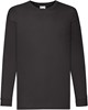Fruit Of The Loom F240K Kids´ Valueweight Long Sleeve T - Black - 140 afbeelding