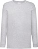 Fruit Of The Loom F240K Kids´ Valueweight Long Sleeve T - Heather Grey - 152 afbeelding