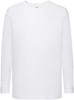 Fruit Of The Loom F240K Kids´ Valueweight Long Sleeve T - White - 152 afbeelding
