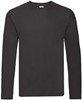 Fruit Of The Loom F243 Original Long Sleeve T - Black - M afbeelding