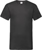 Fruit Of The Loom F270 Valueweight V-Neck T - Black - S afbeelding
