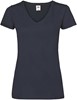 Fruit Of The Loom F271N Ladies´ Valueweight V Neck T - Deep Navy - XXL afbeelding